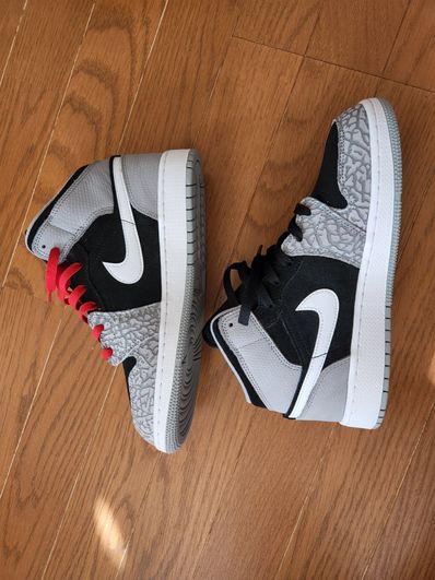 Nike GS Air Jordan 1 Mid "Elephant Toe/Safari"