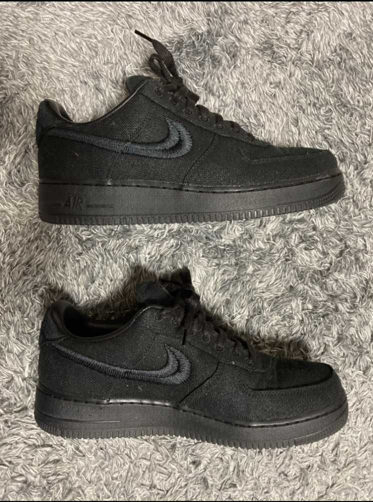 Stussy × Nike Air Force 1 Low "Triple Black"
