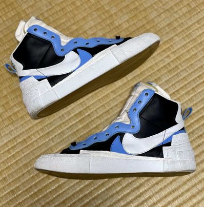 sacai × NIKE BLAZER MID "BLACK / BLUE"