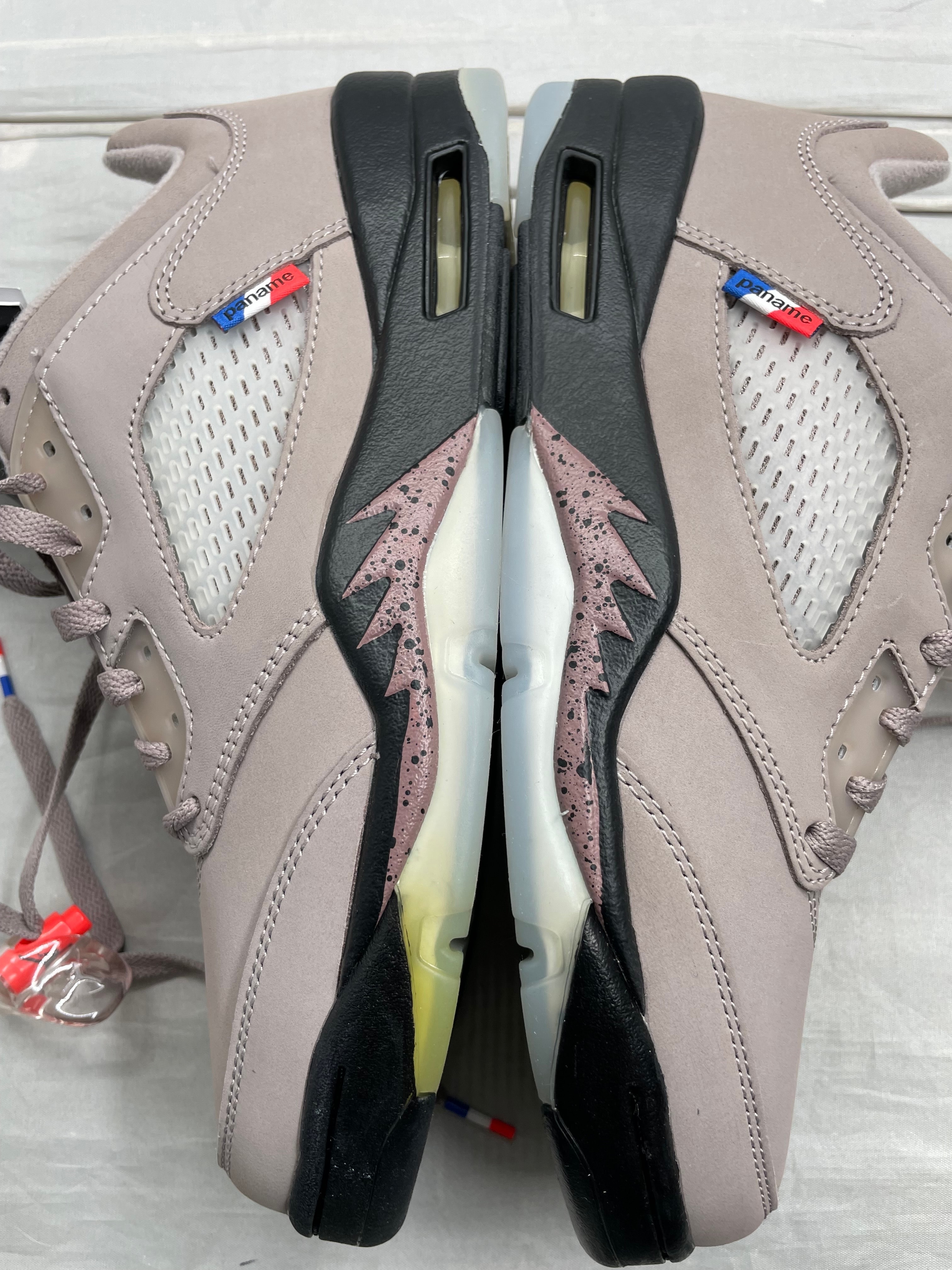 Paris Saint-Germain (PSG) × Nike Air Jordan 5 Retro Low "Pumice/Game Royal-Black-Plum Eclipse"