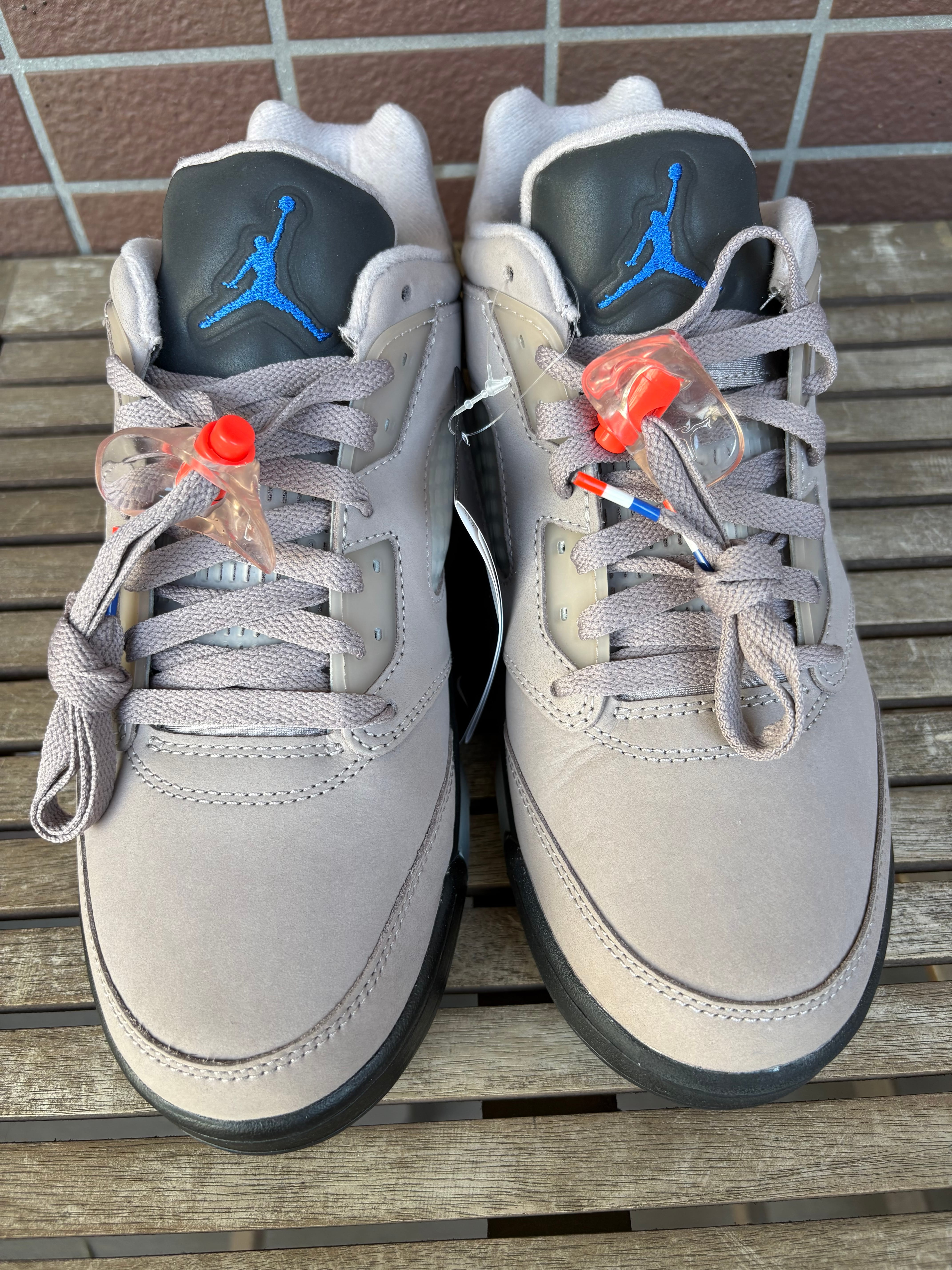 Paris Saint-Germain (PSG) × Nike Air Jordan 5 Retro Low "Pumice/Game Royal-Black-Plum Eclipse"