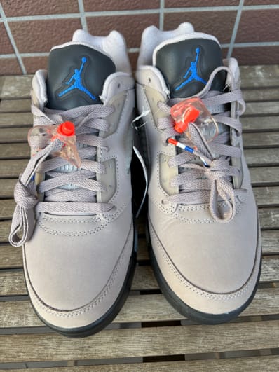 Paris Saint-Germain (PSG) × Nike Air Jordan 5 Retro Low "Pumice/Game Royal-Black-Plum Eclipse"