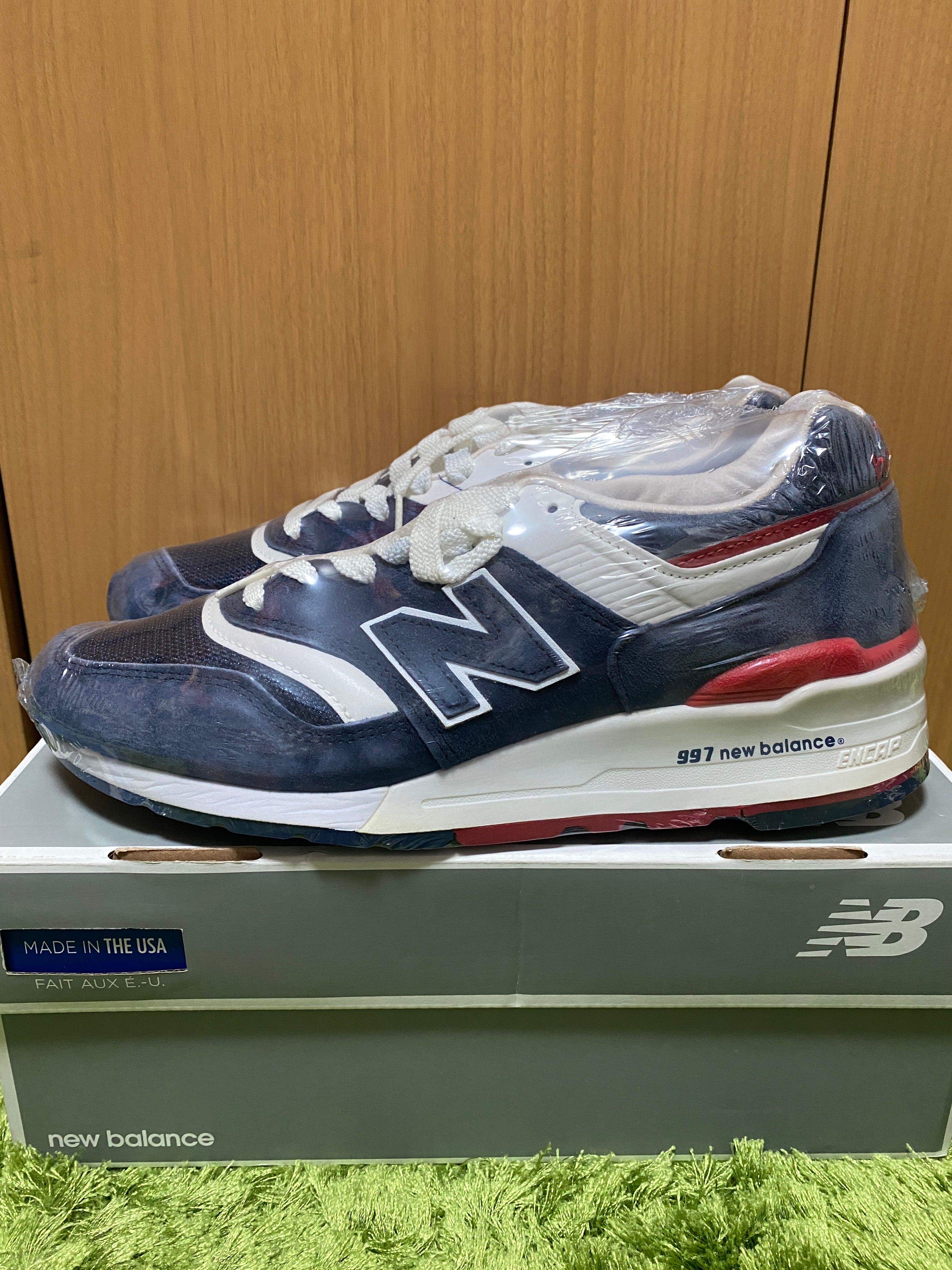 ニューバランス 997 エクスプローラー バイ エア "ネイビー/レッド ホワイト"