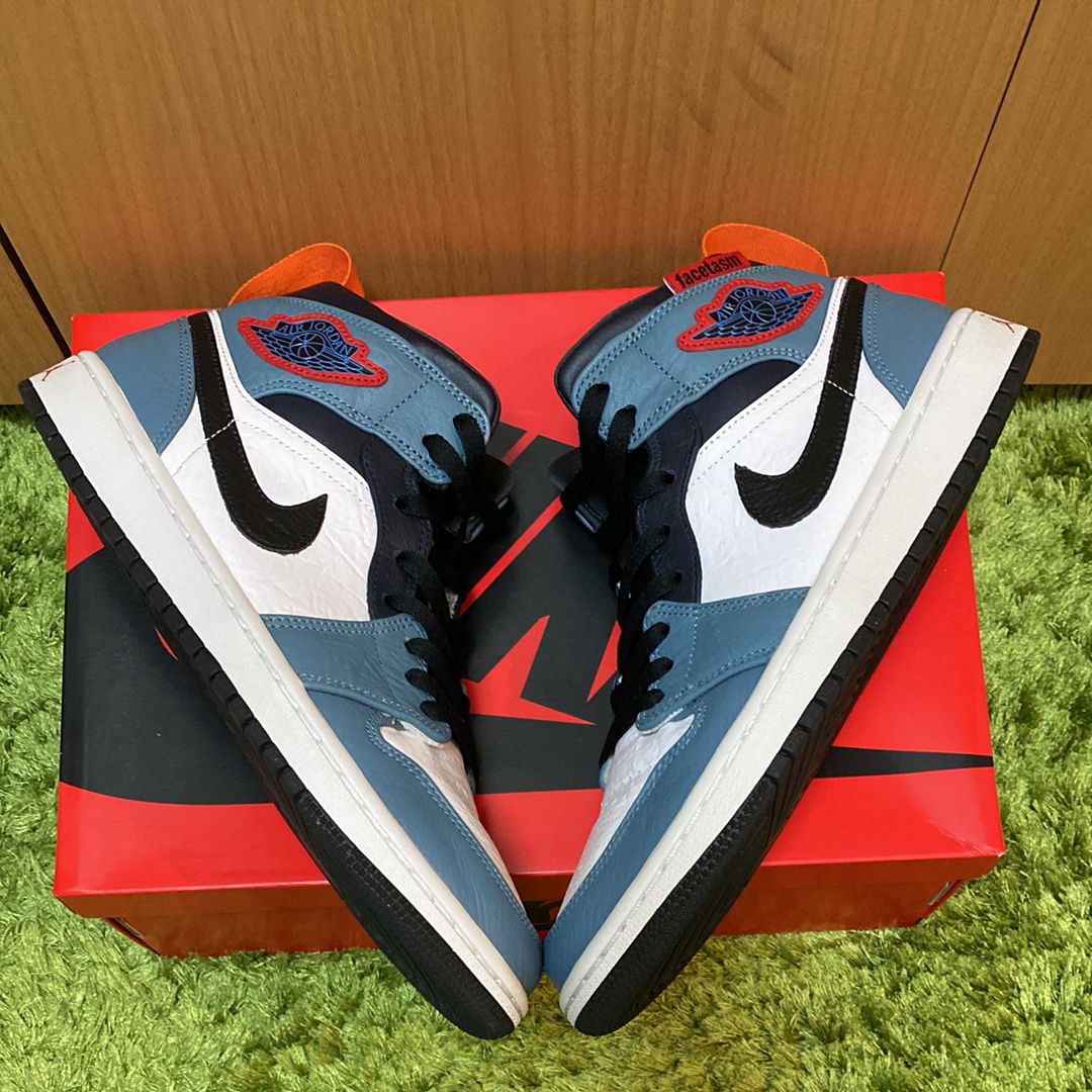 FACETASM × Nike Air Jordan 1 Mid "White/Navy"