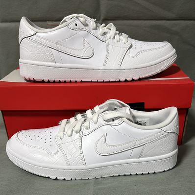 Nike Air Jordan 1 Low Golf "White Crocodile Skin"