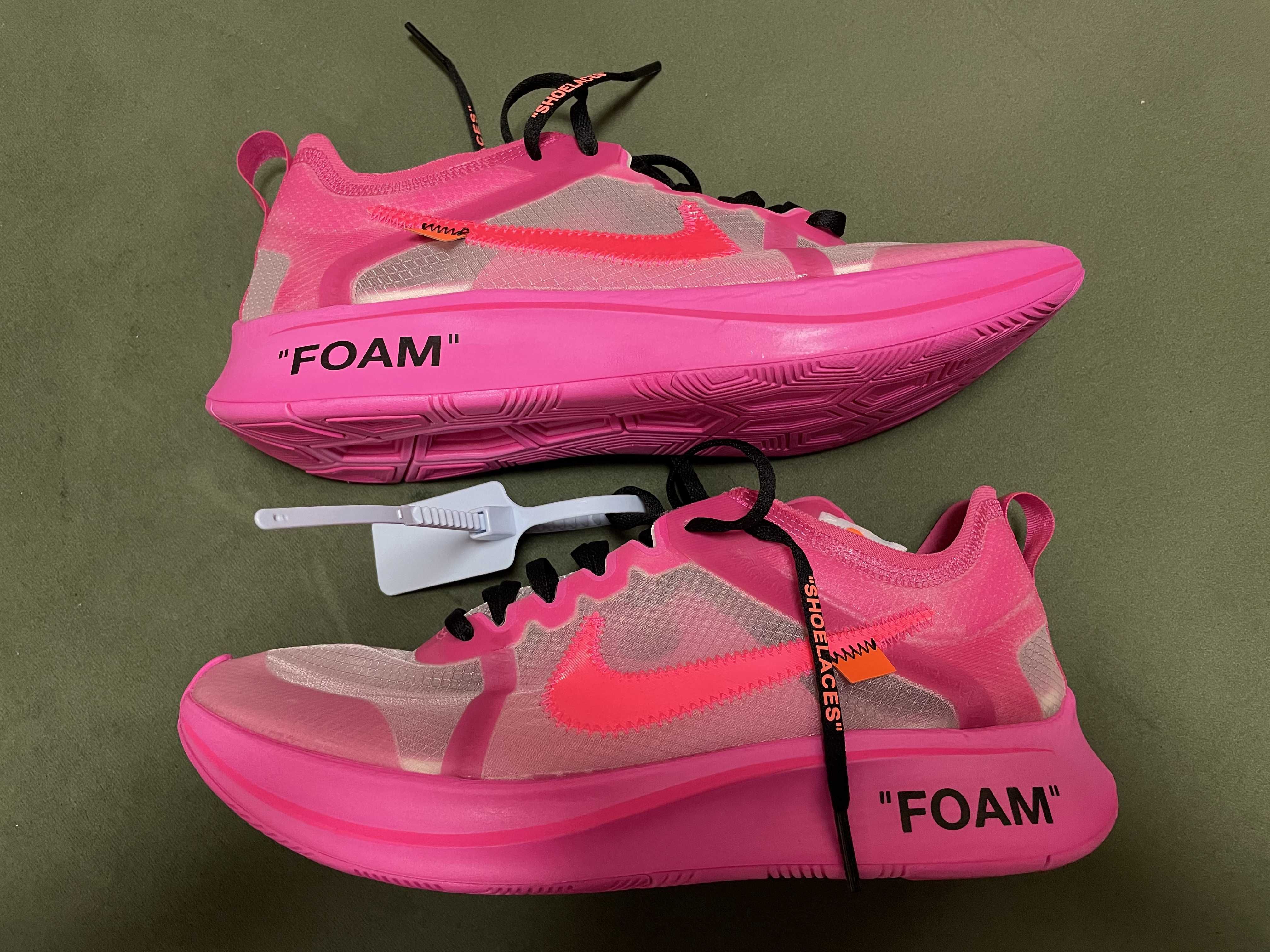 Off-White × Nike Zoom Fly "Pink"