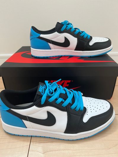 Nike Air Jordan 1 Low OG "Black and Dark Powder Blue/UNC"