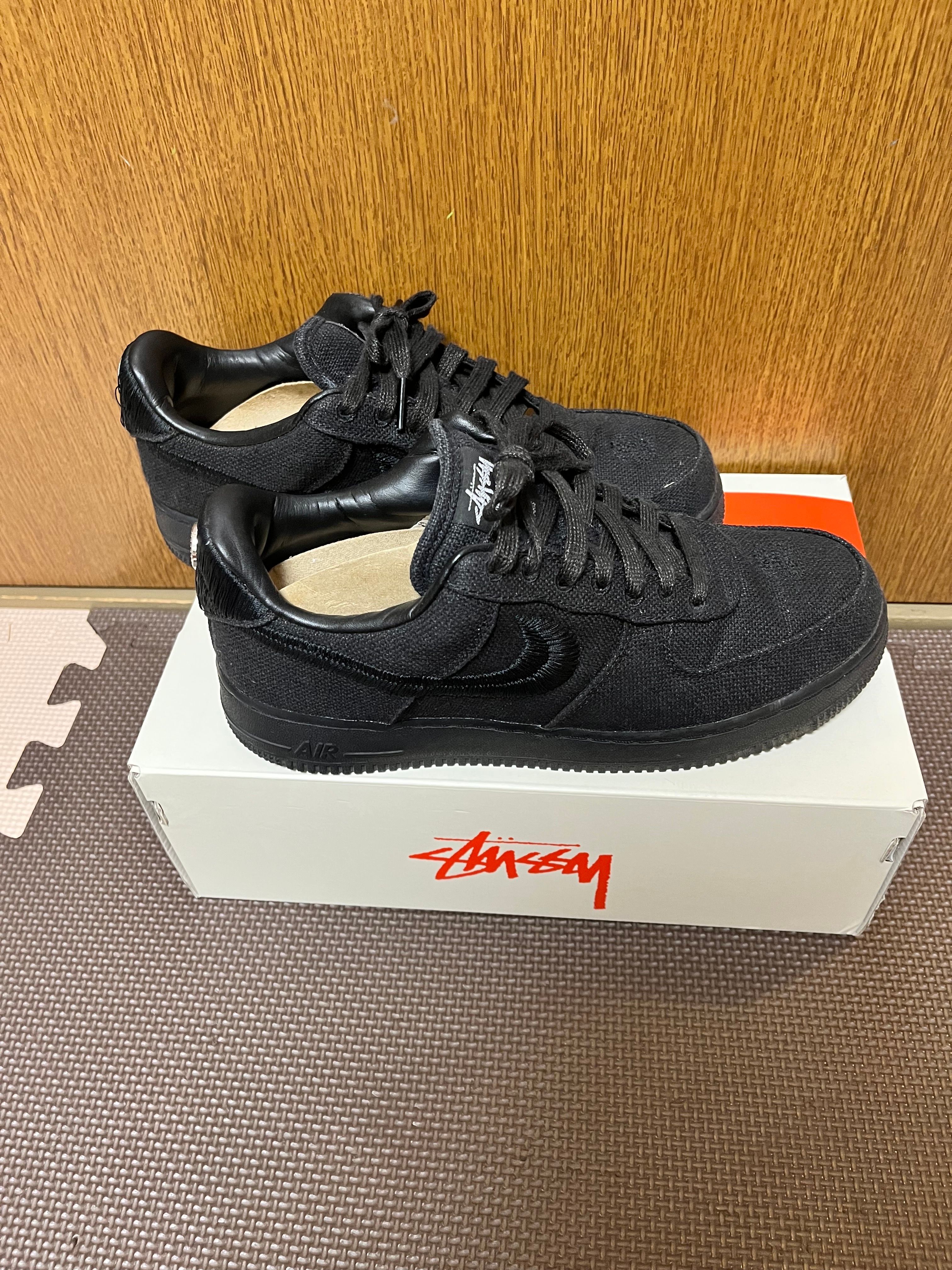Stussy × Nike Air Force 1 Low "Triple Black"