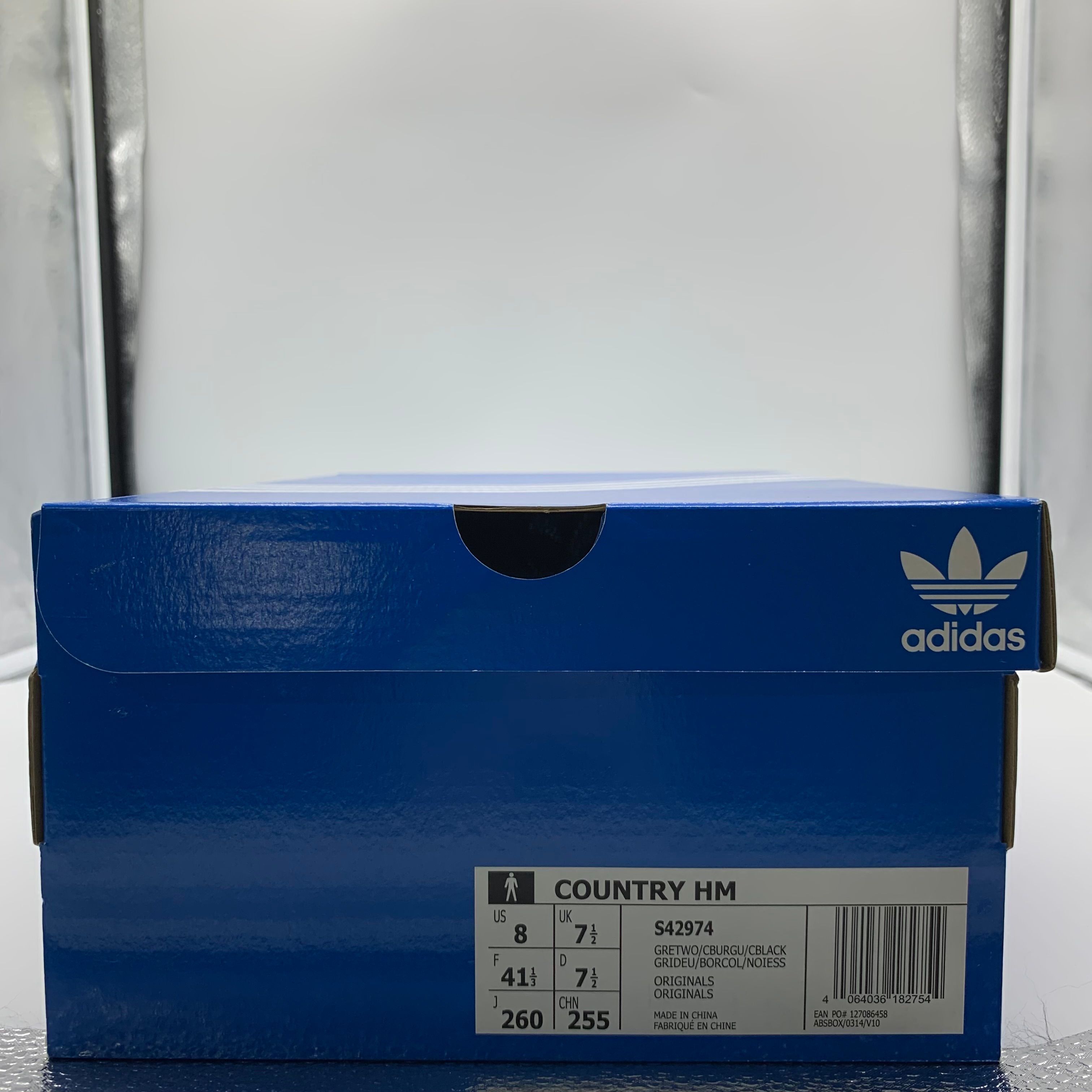 HUMAN MADE × adidas CONSORTIUM COUNTRY "GREY/BURGUNDY"