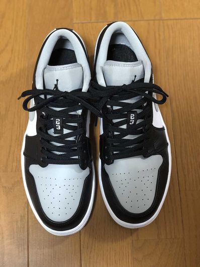 NIKE AIR JORDAN 1 LOW "BLACK/LIGHT SMOKE GREY"
