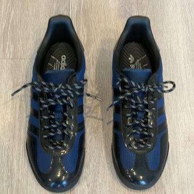 Blondey × adidas Gazelle Indoor "Mineral Blue/Core Black"