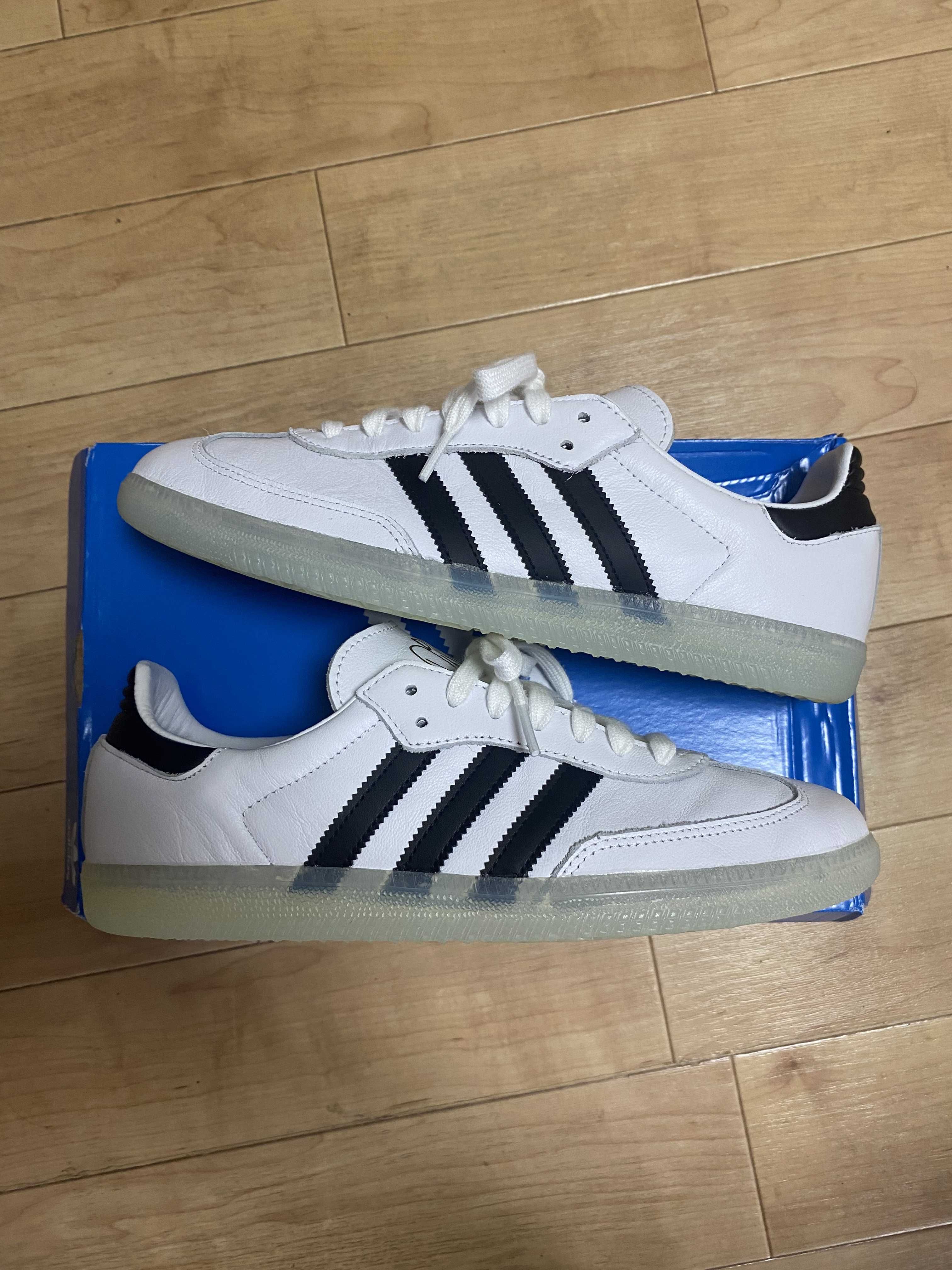 Jason Dill × adidas Skateboarding Samba "White/Core Black & Gold"