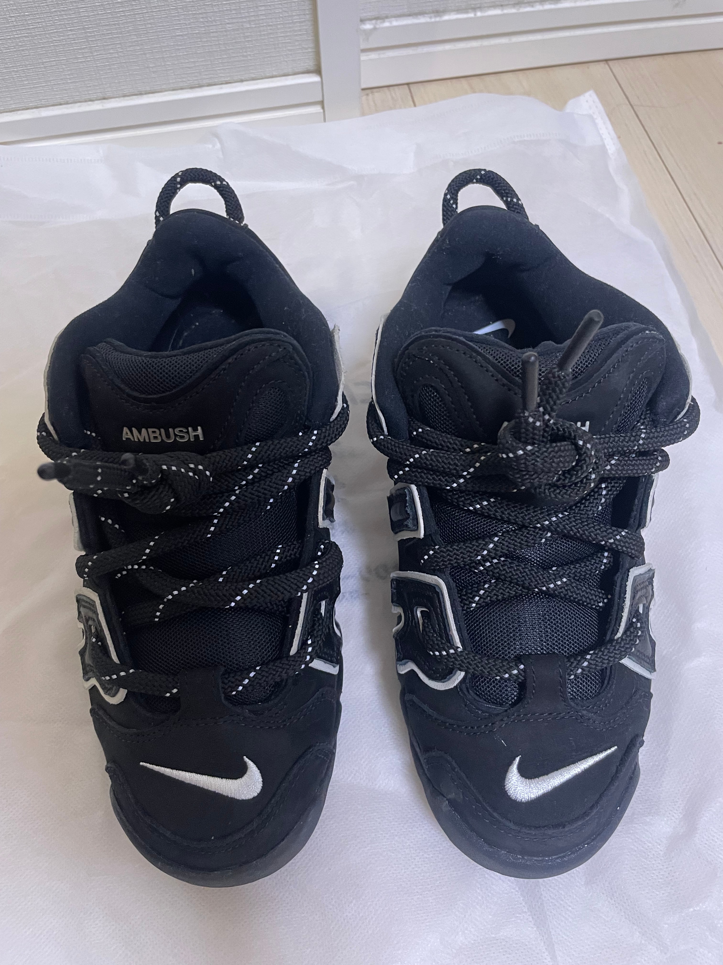 AMBUSH × Nike Air More Uptempo Low "Black and White"