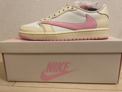 Travis Scott × Nike Air Jordan 1 Retro Low OG "Muslin/Shy Pink"
