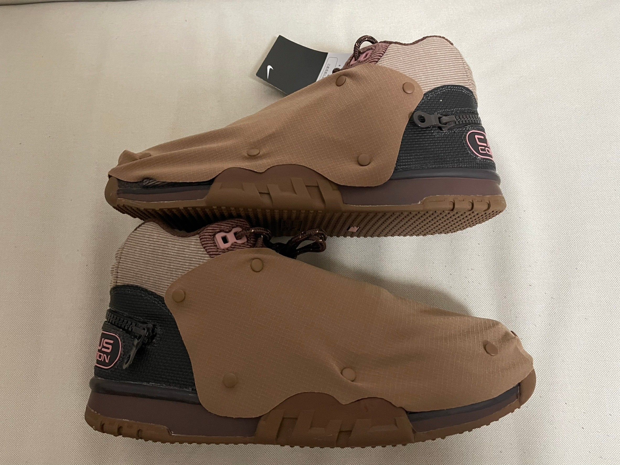 Travis Scott x Nike Air Trainer 1 SP "Archaeo Brown and Rust Pink"