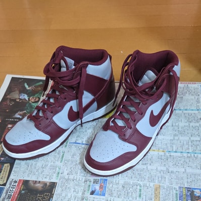 Nike Dunk High "Dark Beetroot and Wolf Grey"