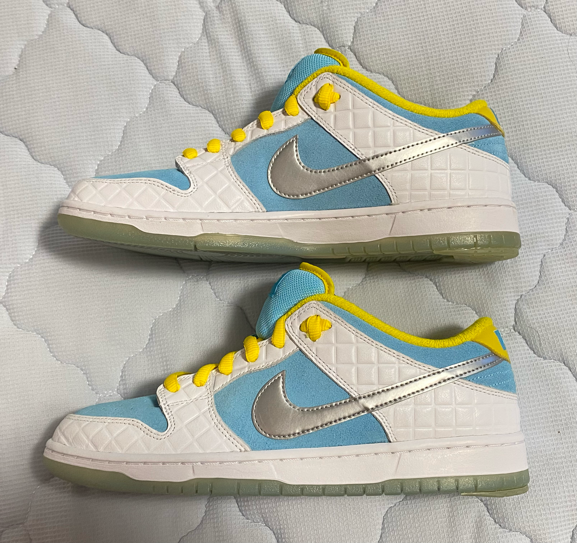FTC × Nike SB Dunk Low "White/Blue"