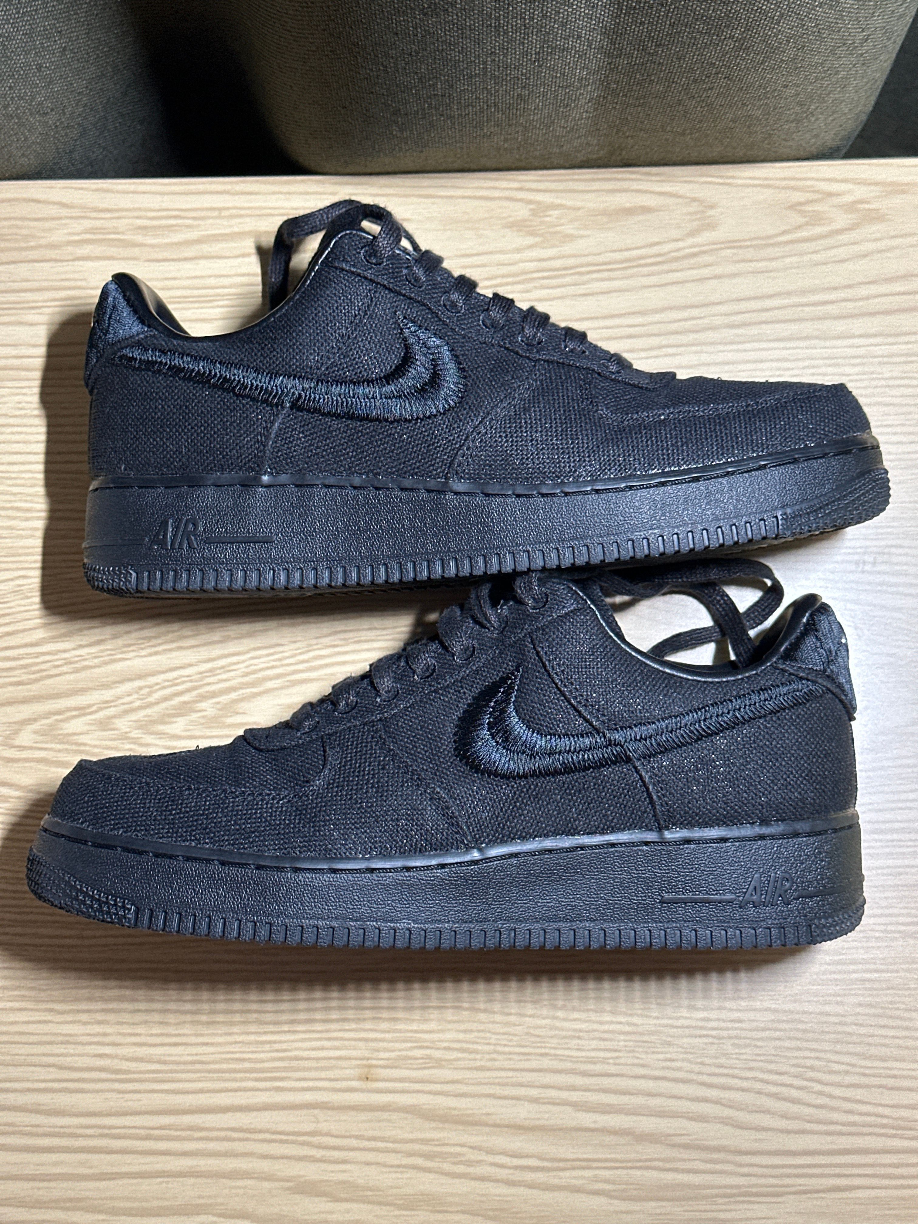 Stussy × Nike Air Force 1 Low "Triple Black"