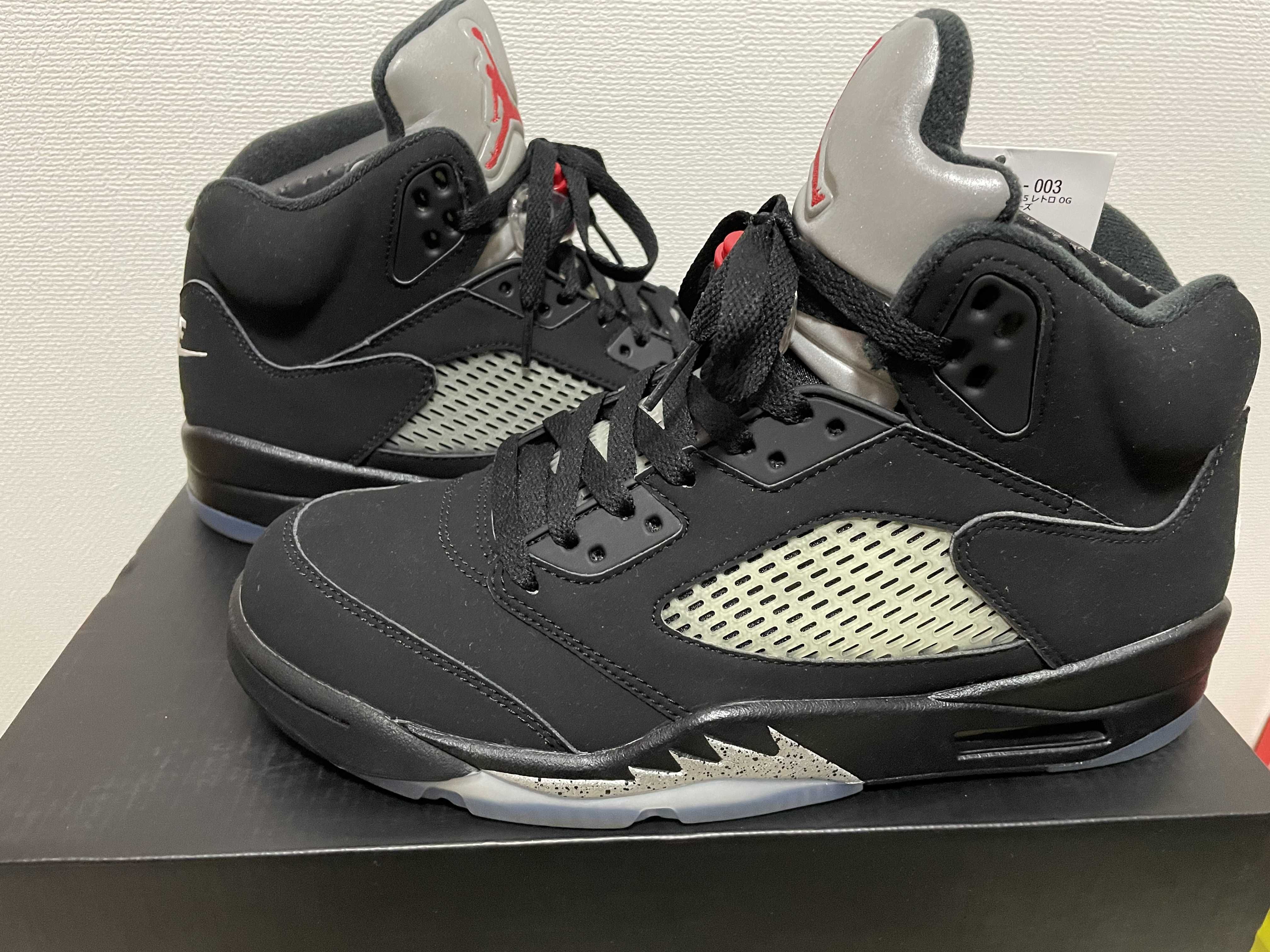 Nike Air Jordan 5 Retro OG "Black/Fire Red/Metallic Silver/White" (2016)