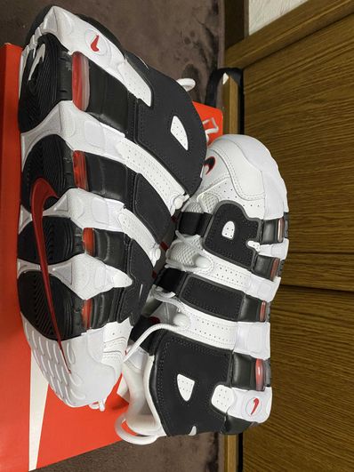 NIKE AIR MORE UPTEMPO "WHITE/BLACK/UNIVERSITY RED"(2020)