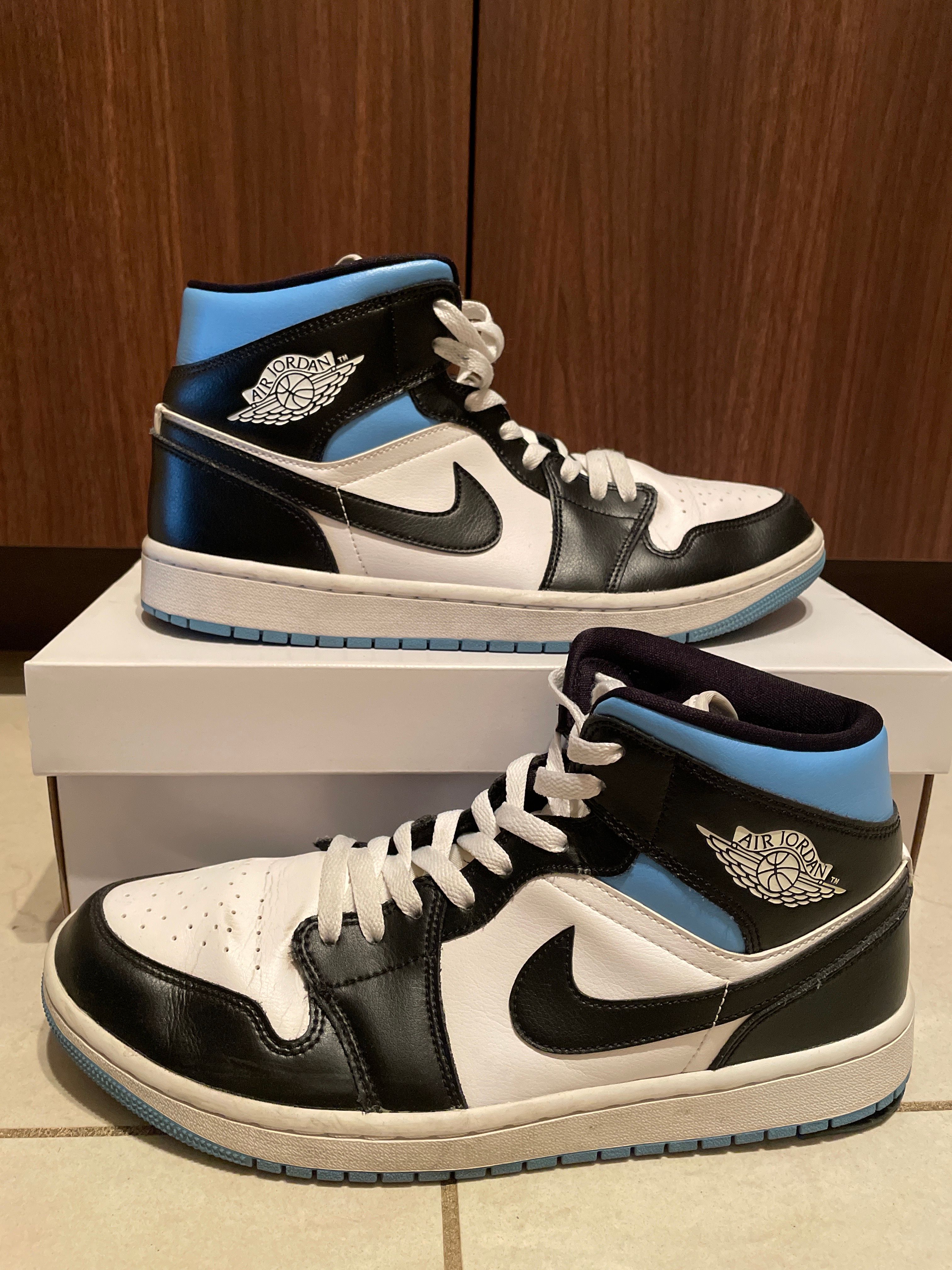 Nike Women's Air Jordan 1 Mid "Black/University Blue"