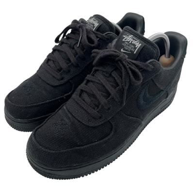 Stussy × Nike Air Force 1 Low "Triple Black"