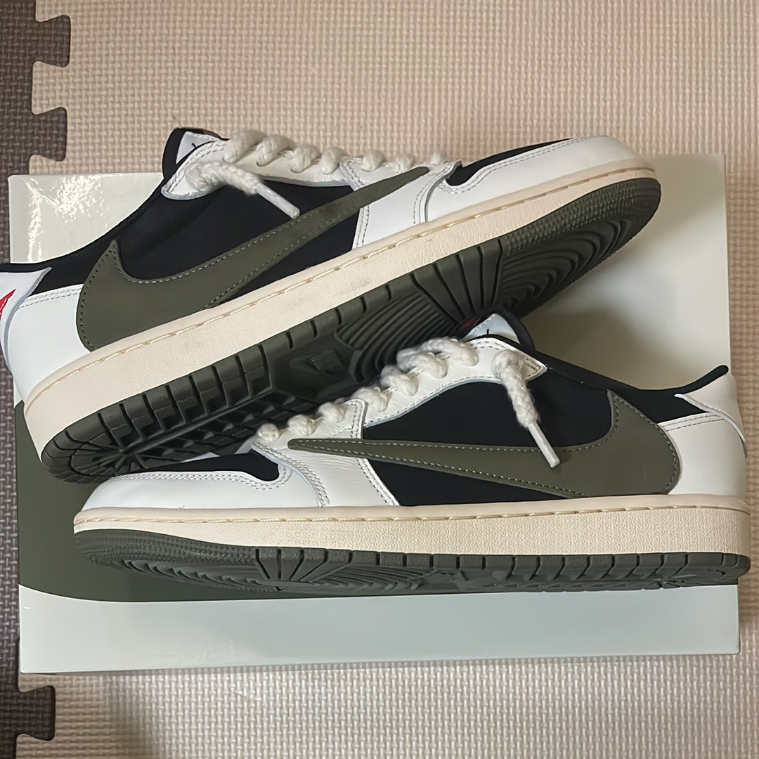 Travis Scott × Nike Women's Air Jordan 1 Low OG "Medium Olive"