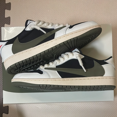 Travis Scott × Nike Women's Air Jordan 1 Low OG "Medium Olive"
