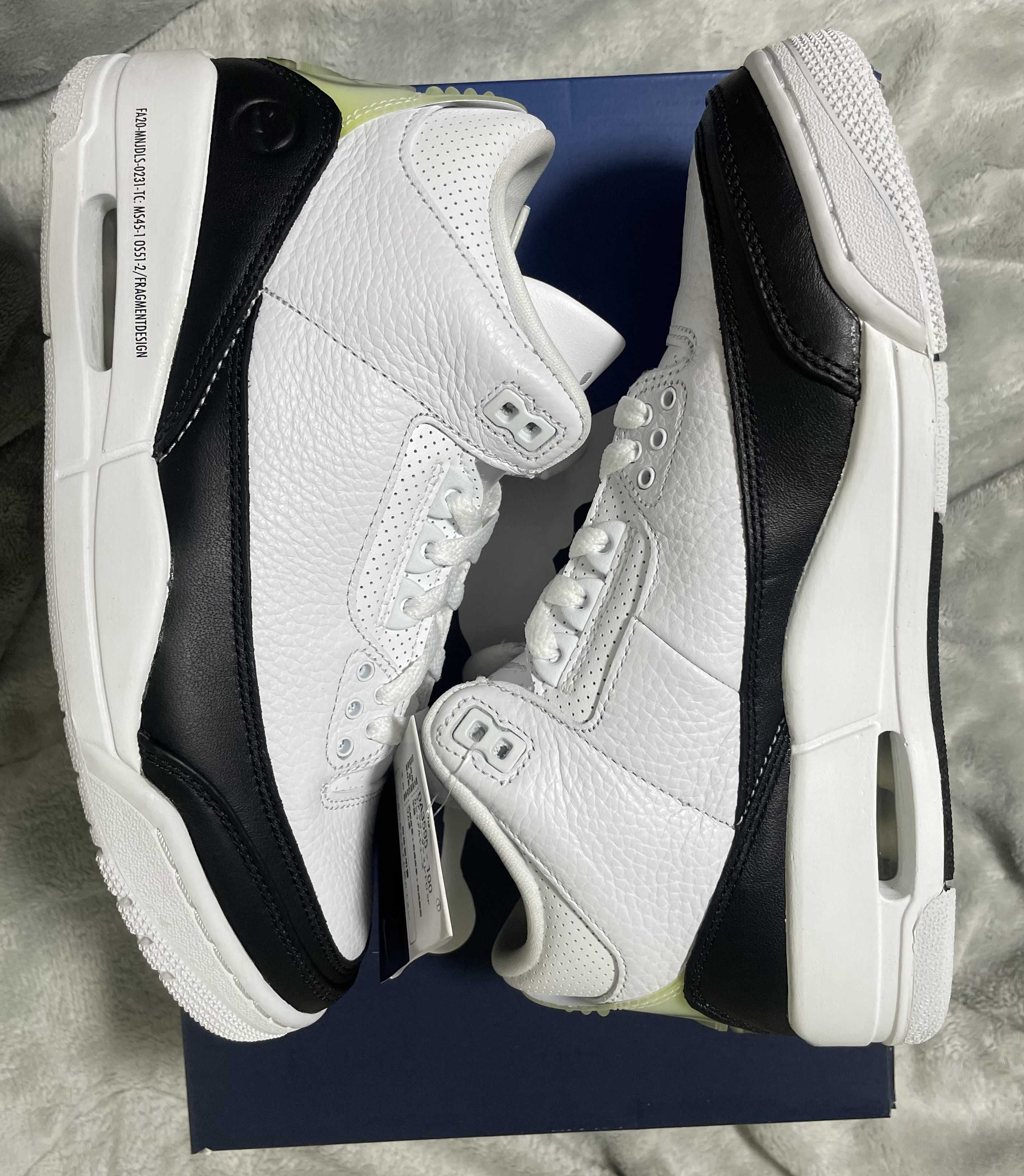 Fragment × Nike Air Jordan 3 "White/Black"
