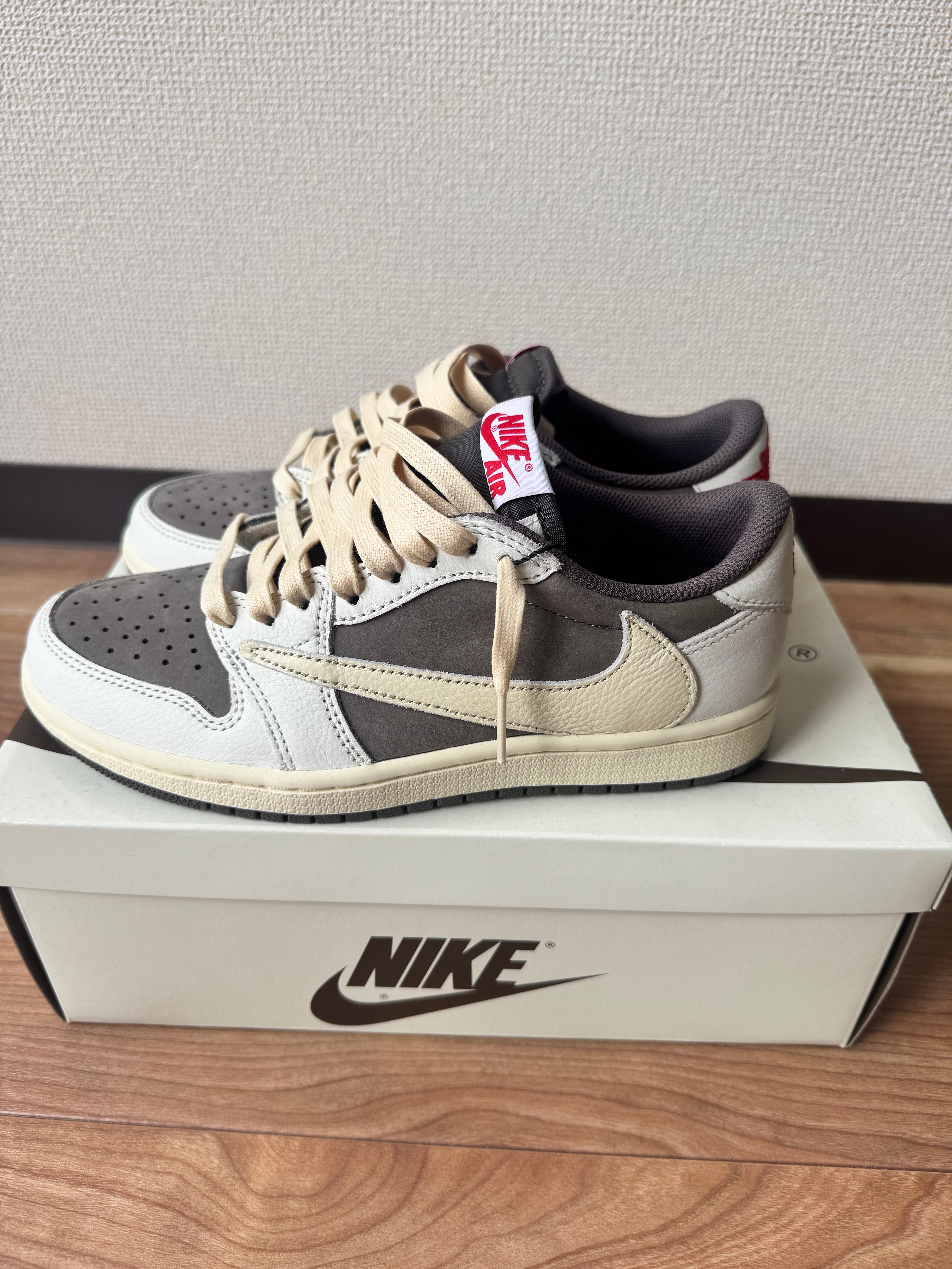 Travis Scott × Nike Air Jordan 1 Low OG SP "Reverse Mocha/Sail and Ridgerock"