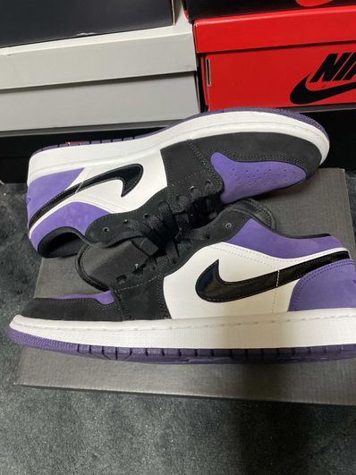 Nike Air Jordan 1 Retro Low "White/Black/Court Purple"
