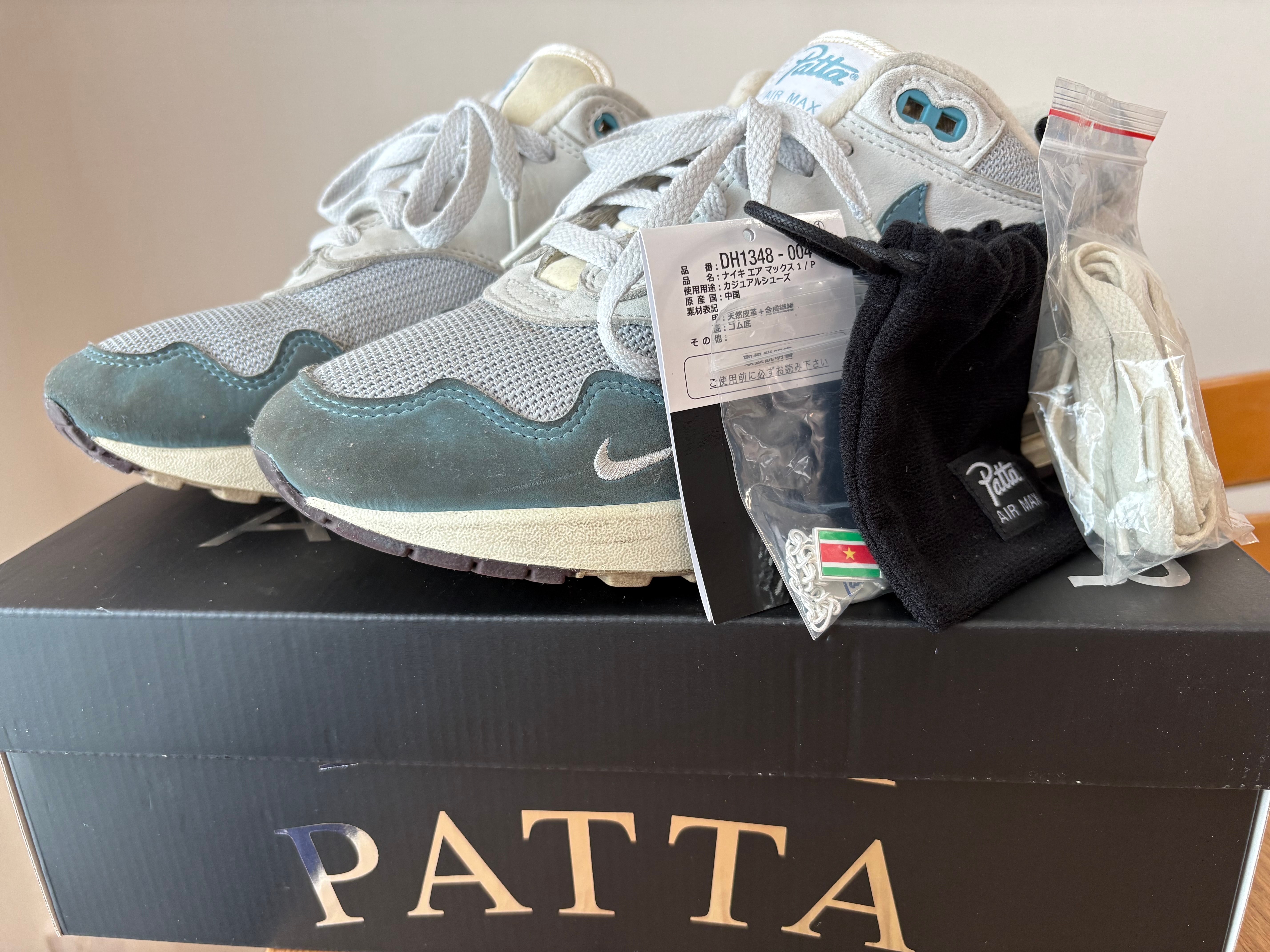Patta × Nike Air Max 1 "Noise Aqua"