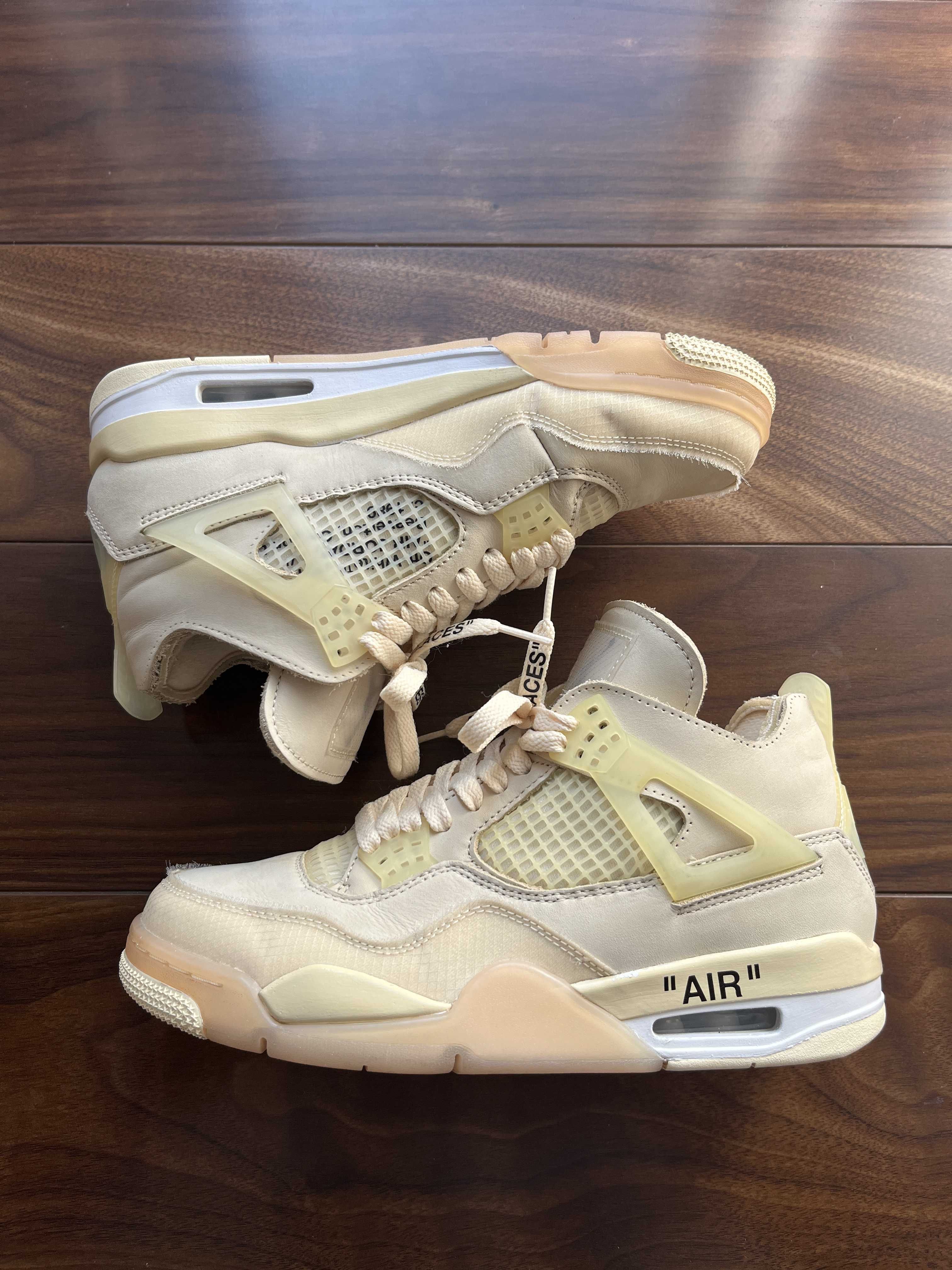 Off-White × Nike Women's Air Jordan 4 SP "Sail"