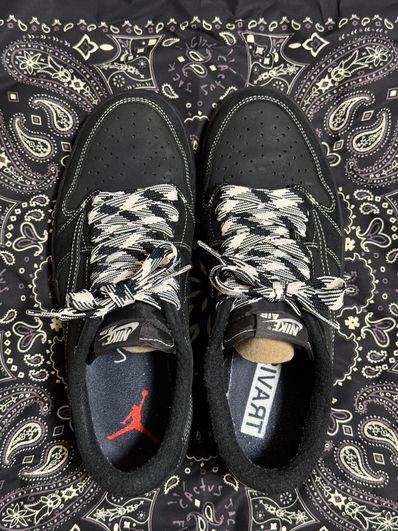Travis Scott × Nike Air Jordan 1 Low OG SP "Black Phantom"