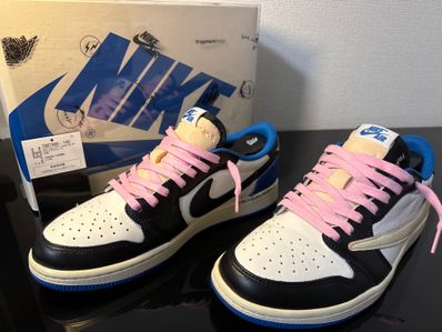 Travis Scott × fragment design × Nike Air Jordan 1 Low OG SP "Military Blue"