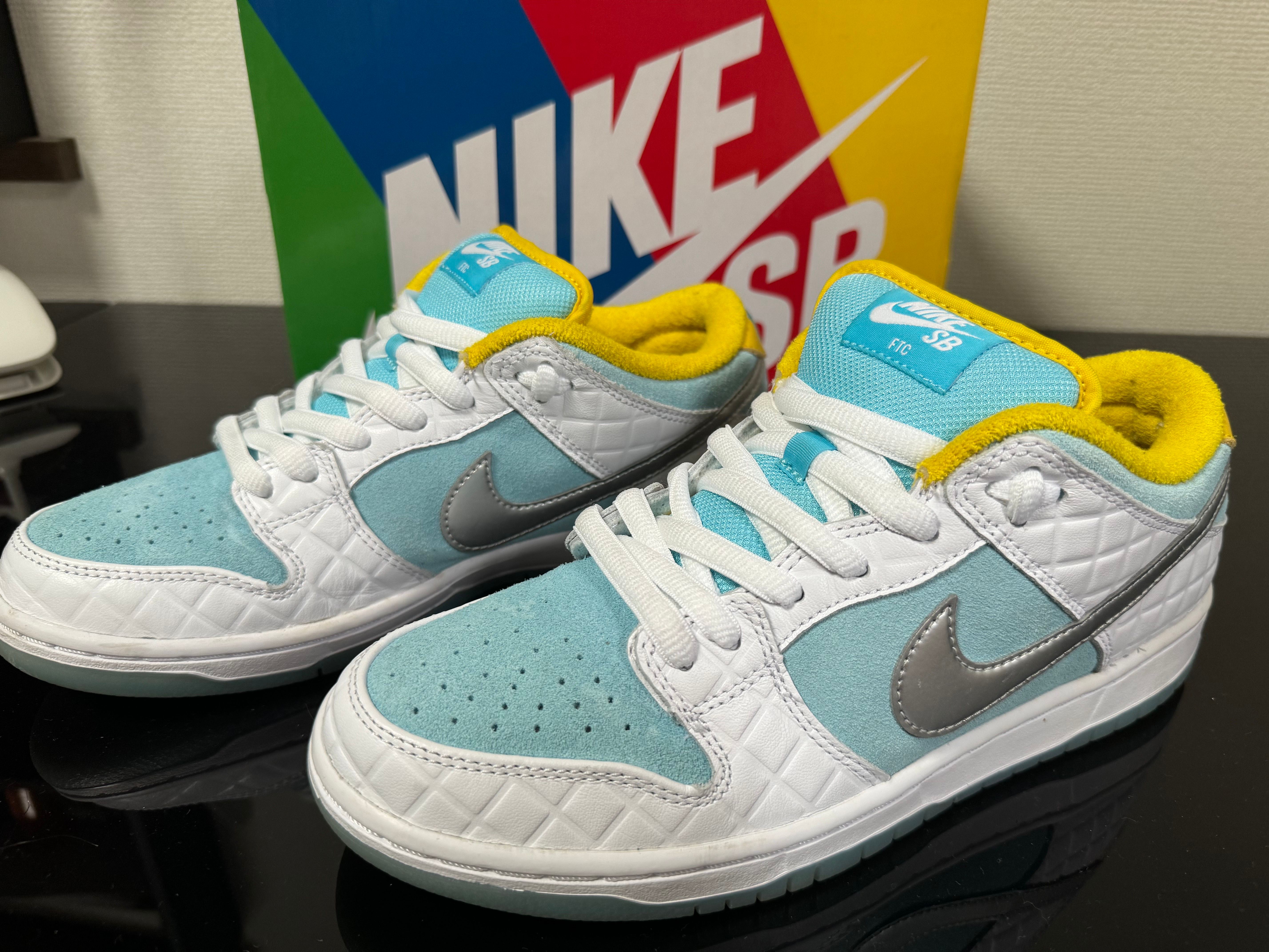 FTC × Nike SB Dunk Low "White/Blue"