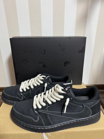 Travis Scott × Nike Air Jordan 1 Low OG SP "Black Phantom"