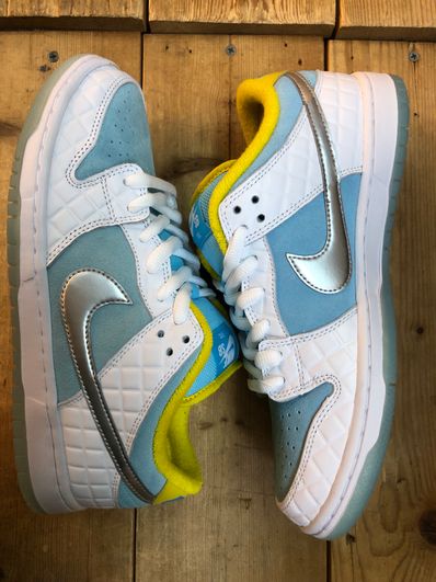 FTC × Nike SB Dunk Low "White/Blue"
