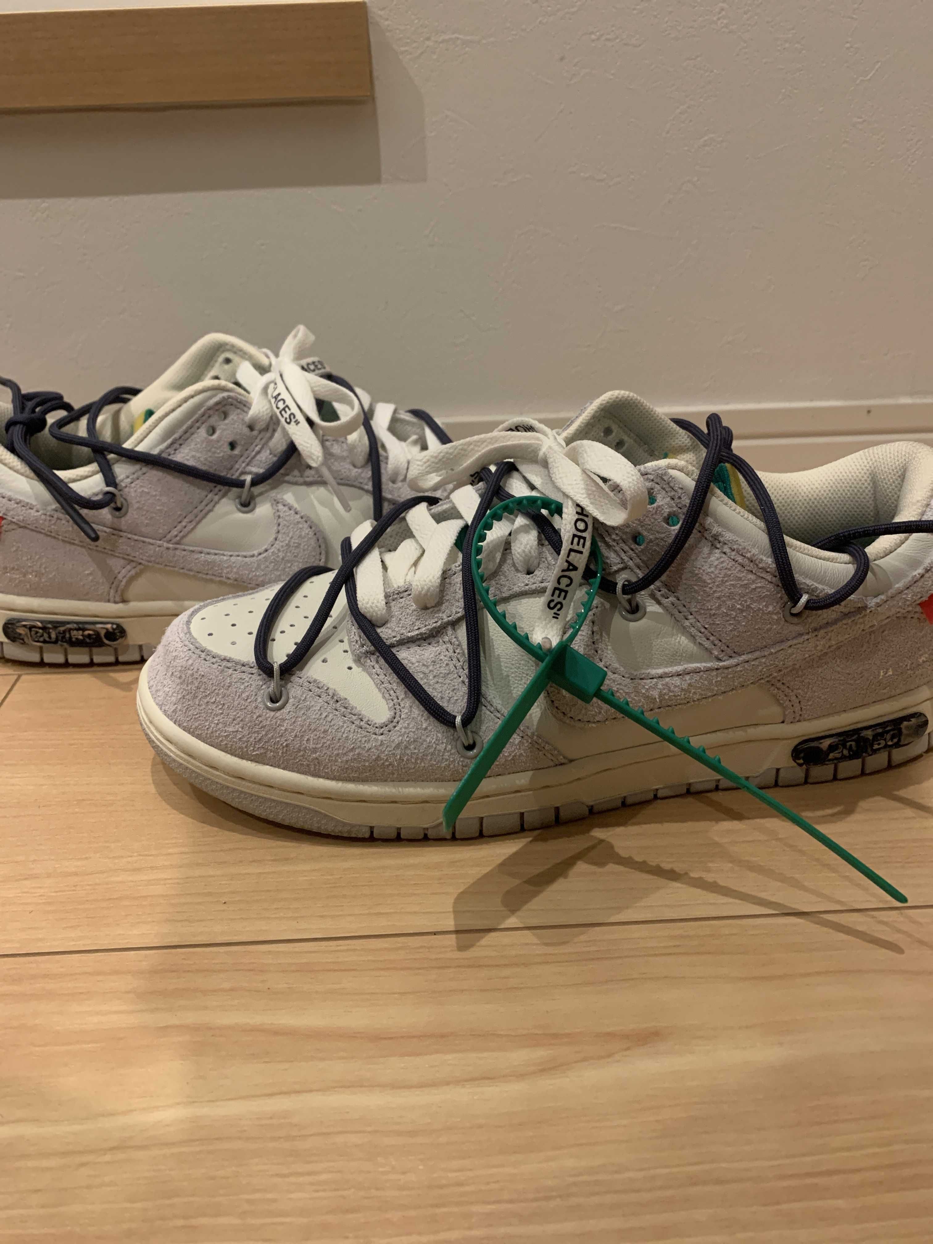 Off-White × Nike Dunk Low "Sail/Neutral Grey/Gridiron"