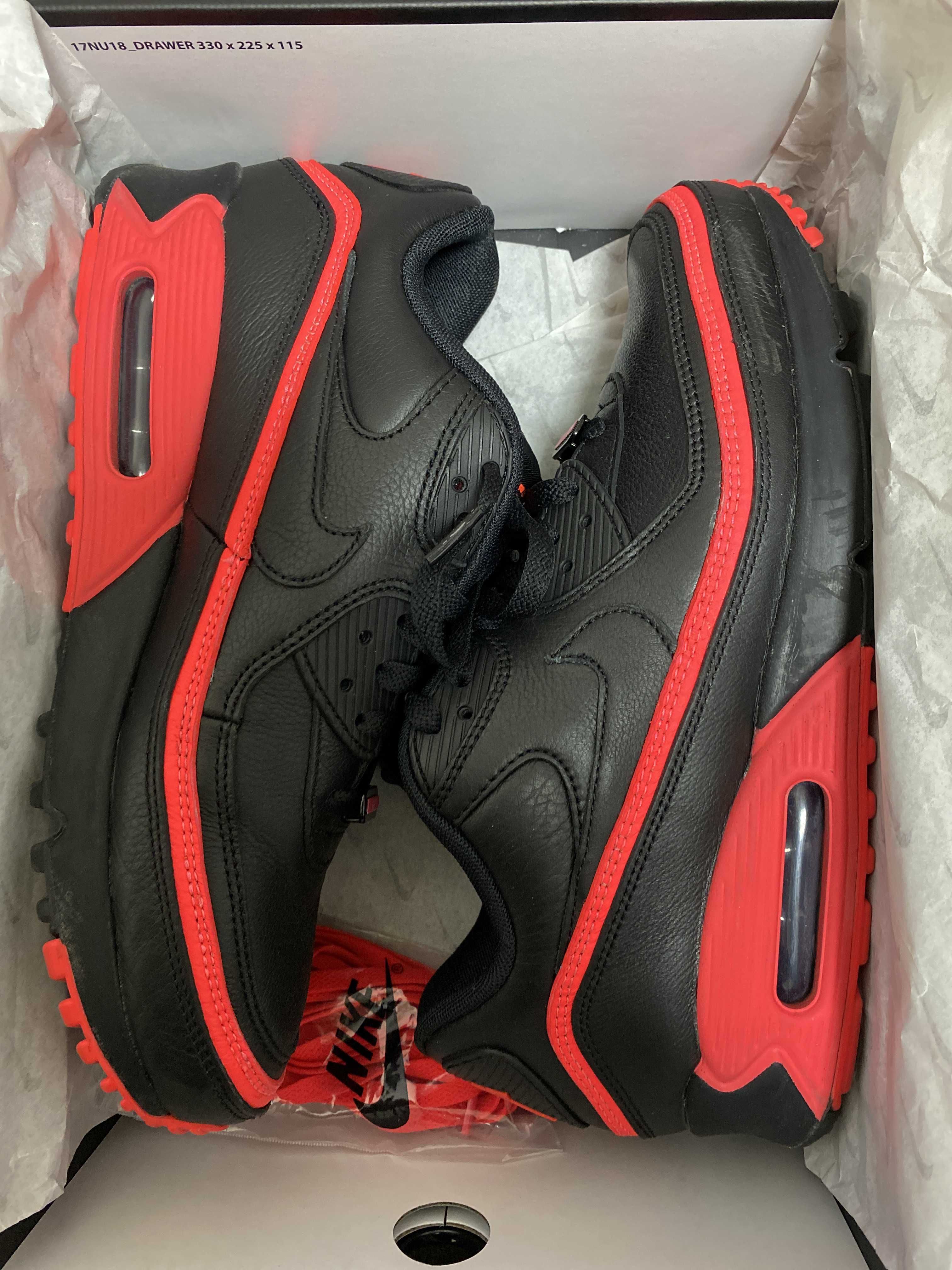 UNDEFEATED × Nike Air Max 90 "Black/Red"