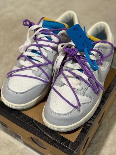 Off-White × Nike Dunk Low "Sail/Neutral Gray"