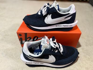 Fragment × sacai × Nike LD Waffle "Blackended Blue"