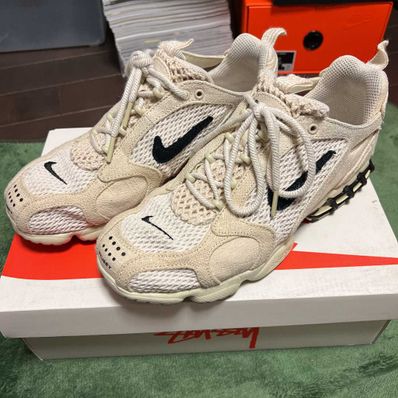 Stussy × Nike Air Zoom Spiridon CG 2 "Fossil/Black"