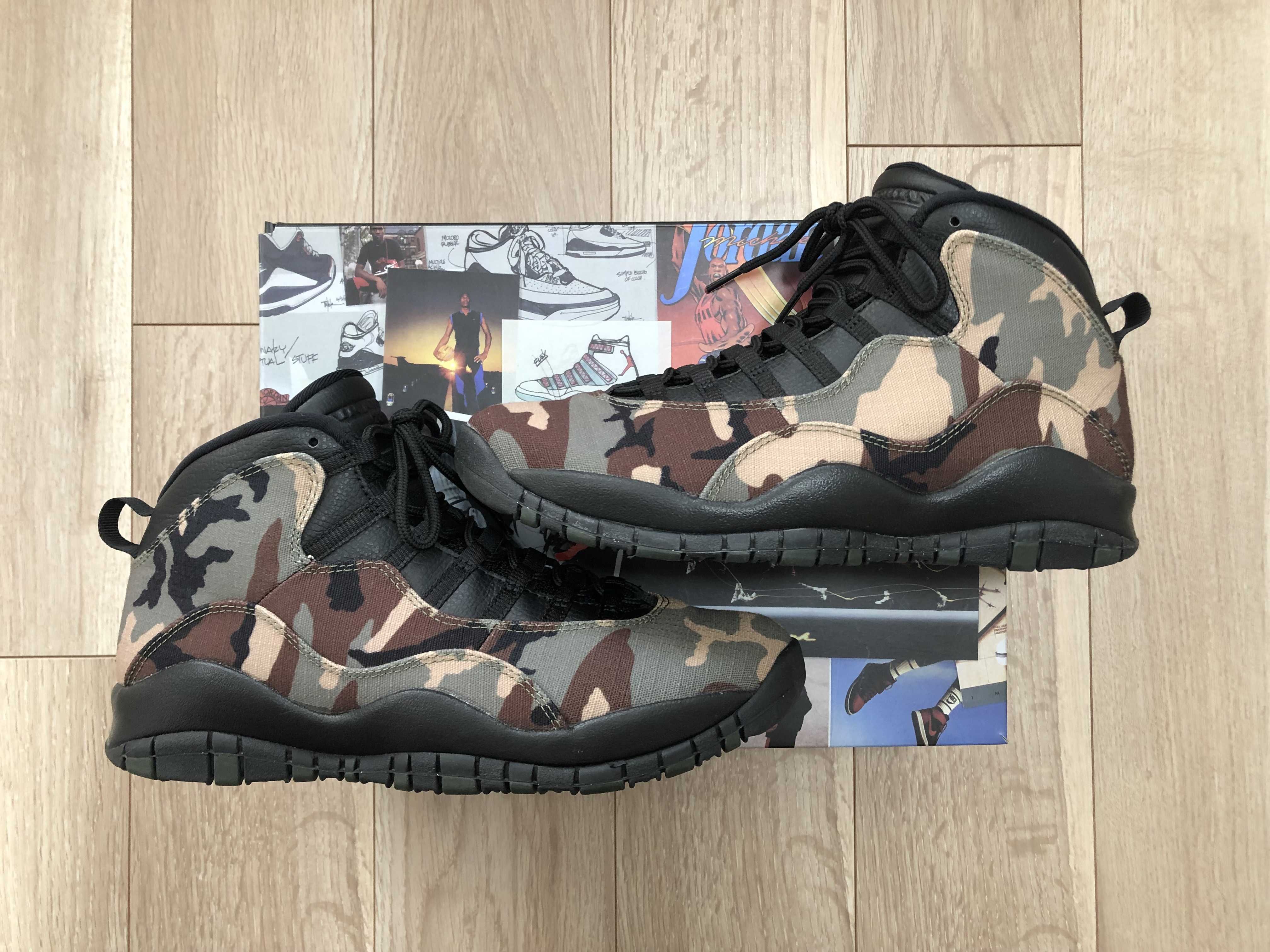 Nike Air Jordan 10 Retro "Duck Camo" Black/Clay