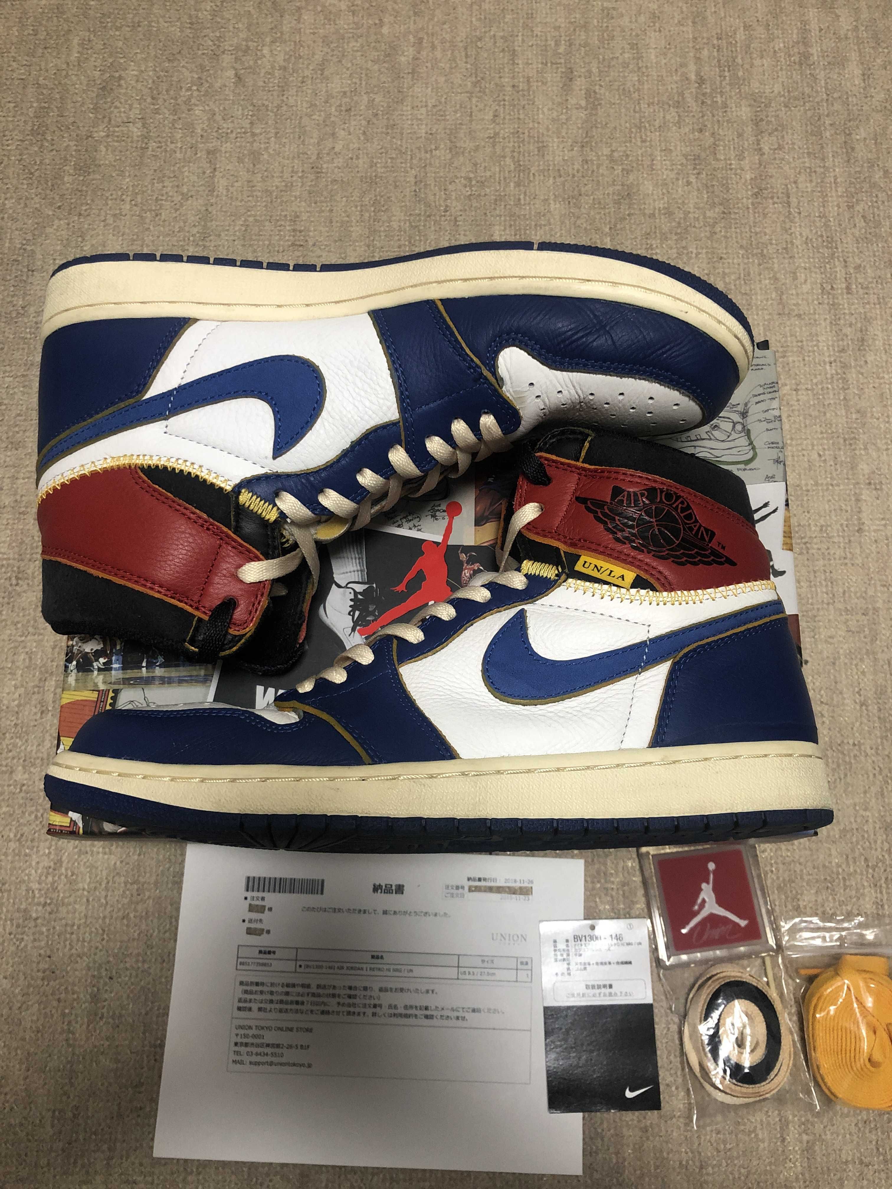 Union × Nike Air Jordan 1 Retro High OG NRG "Storm Blue/Varsity Red"