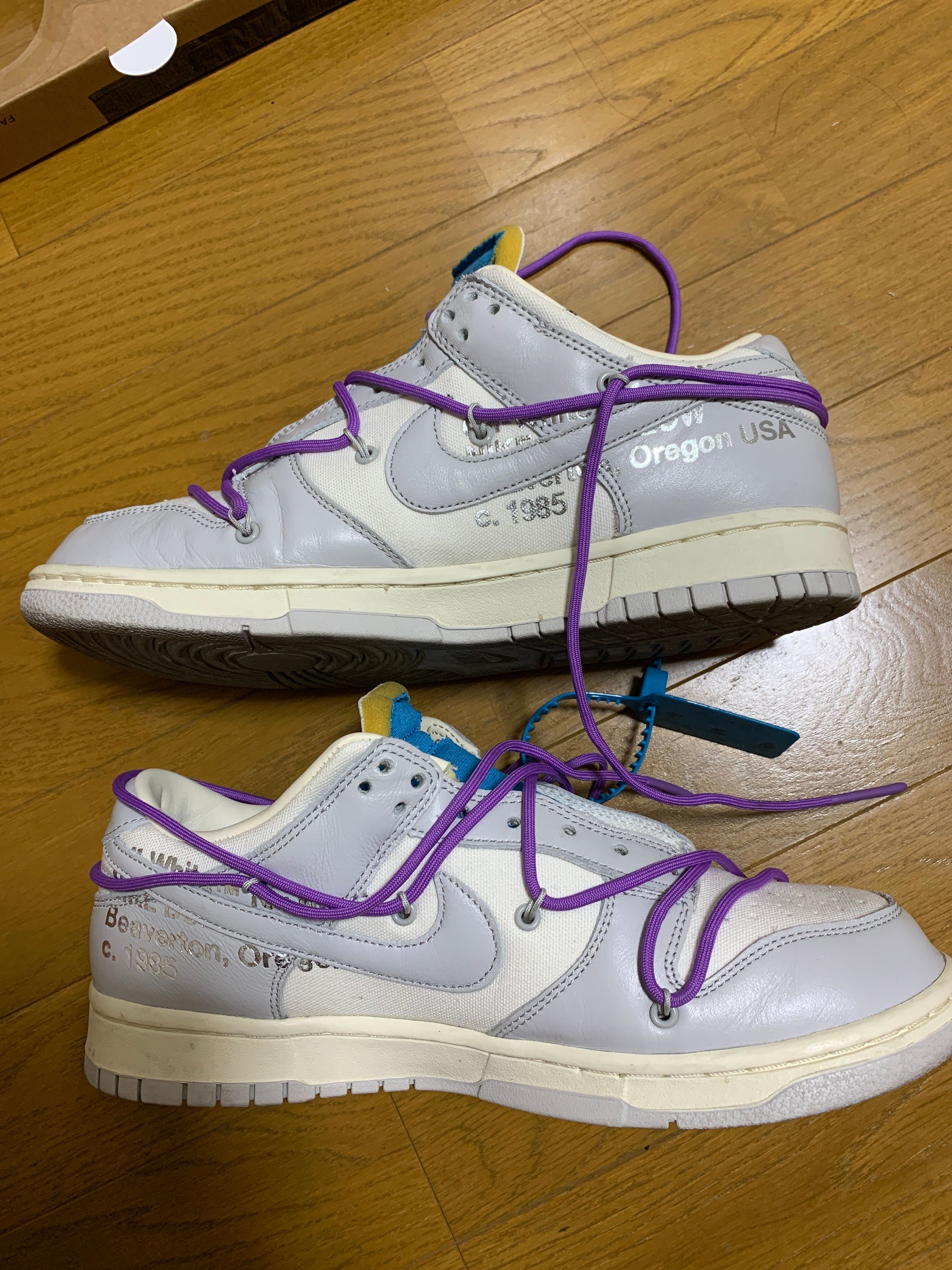 Off-White × Nike Dunk Low "Sail/Neutral Gray"