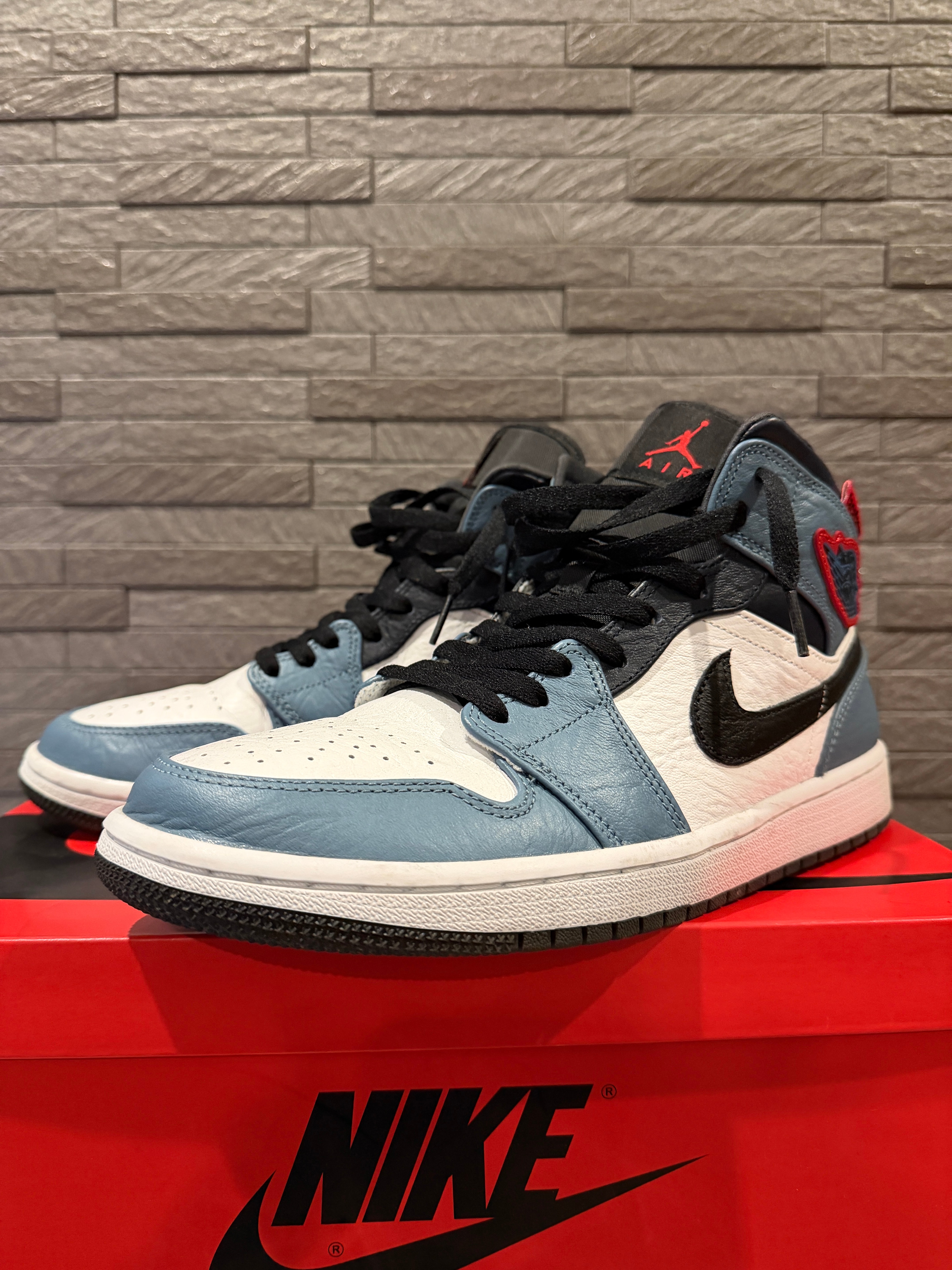 FACETASM × Nike Air Jordan 1 Mid "White/Navy"