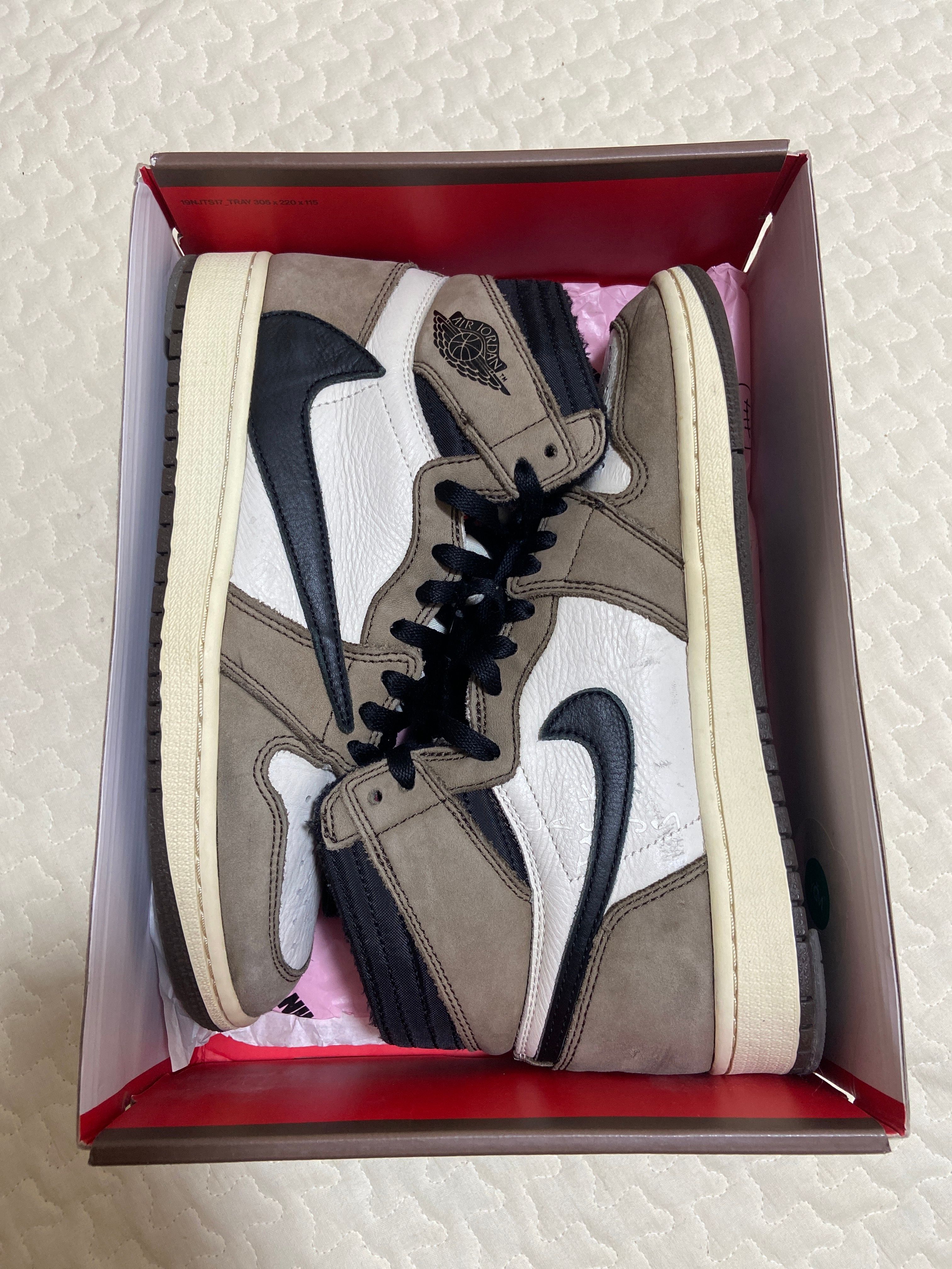 Travis Scott × Nike Air Jordan 1 Retro High OG TS SP "Sail/Dark Mocha"