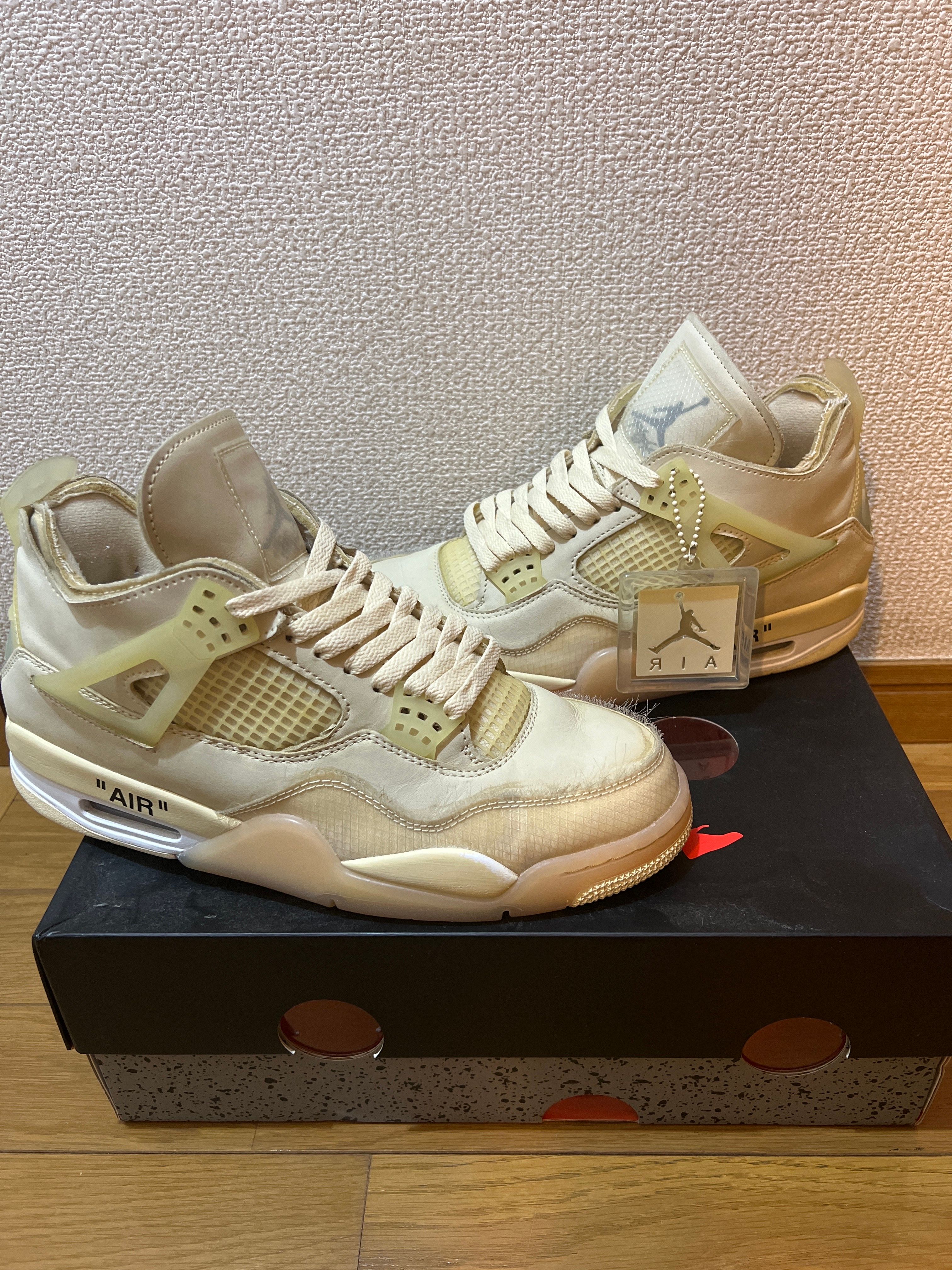 Off-White × Nike Women's Air Jordan 4 SP "Sail"