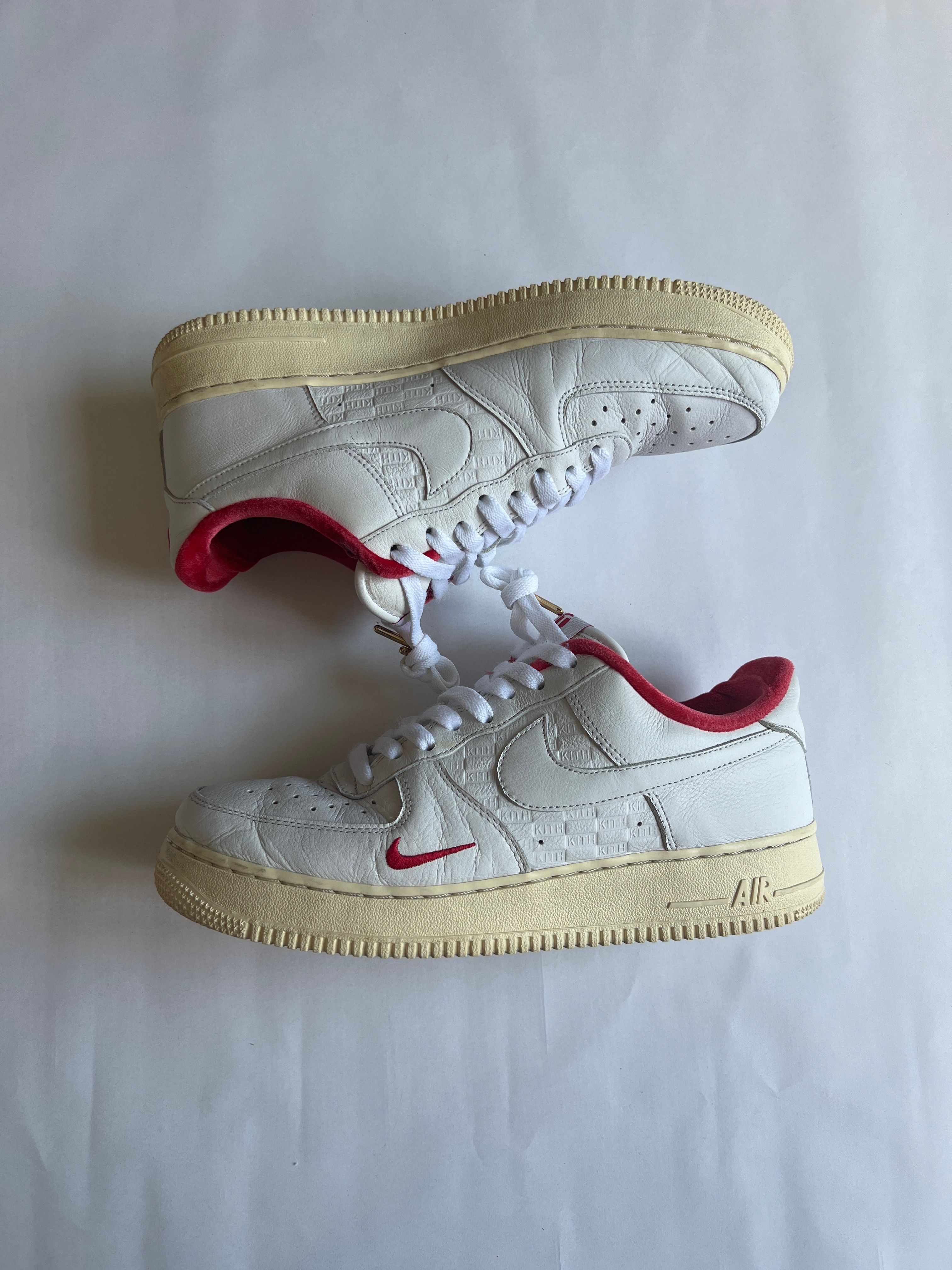 KITH × Nike Air Force 1 Low "White/Red"